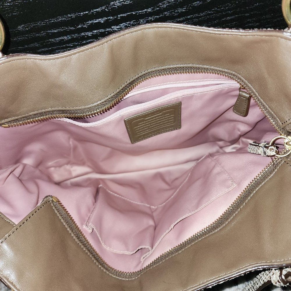 Coach Phython Leather Shoulder Bag - image 3